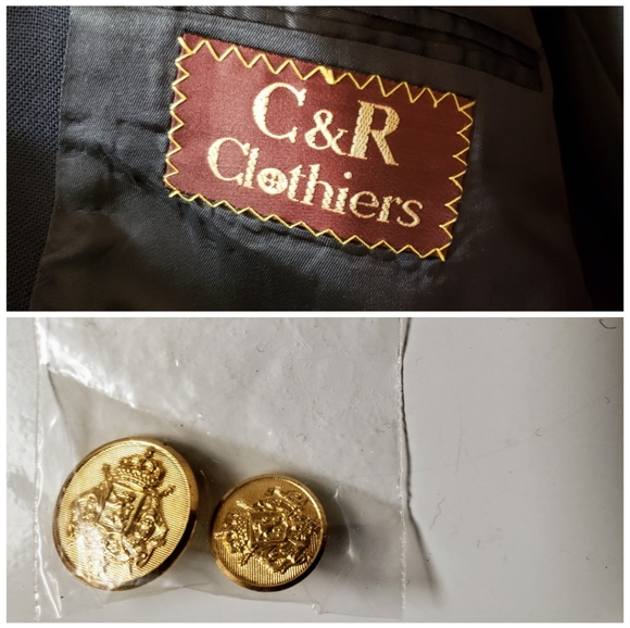 C & R Clothiers Men's Blazer Gold Buttons - Picture 6 of 8